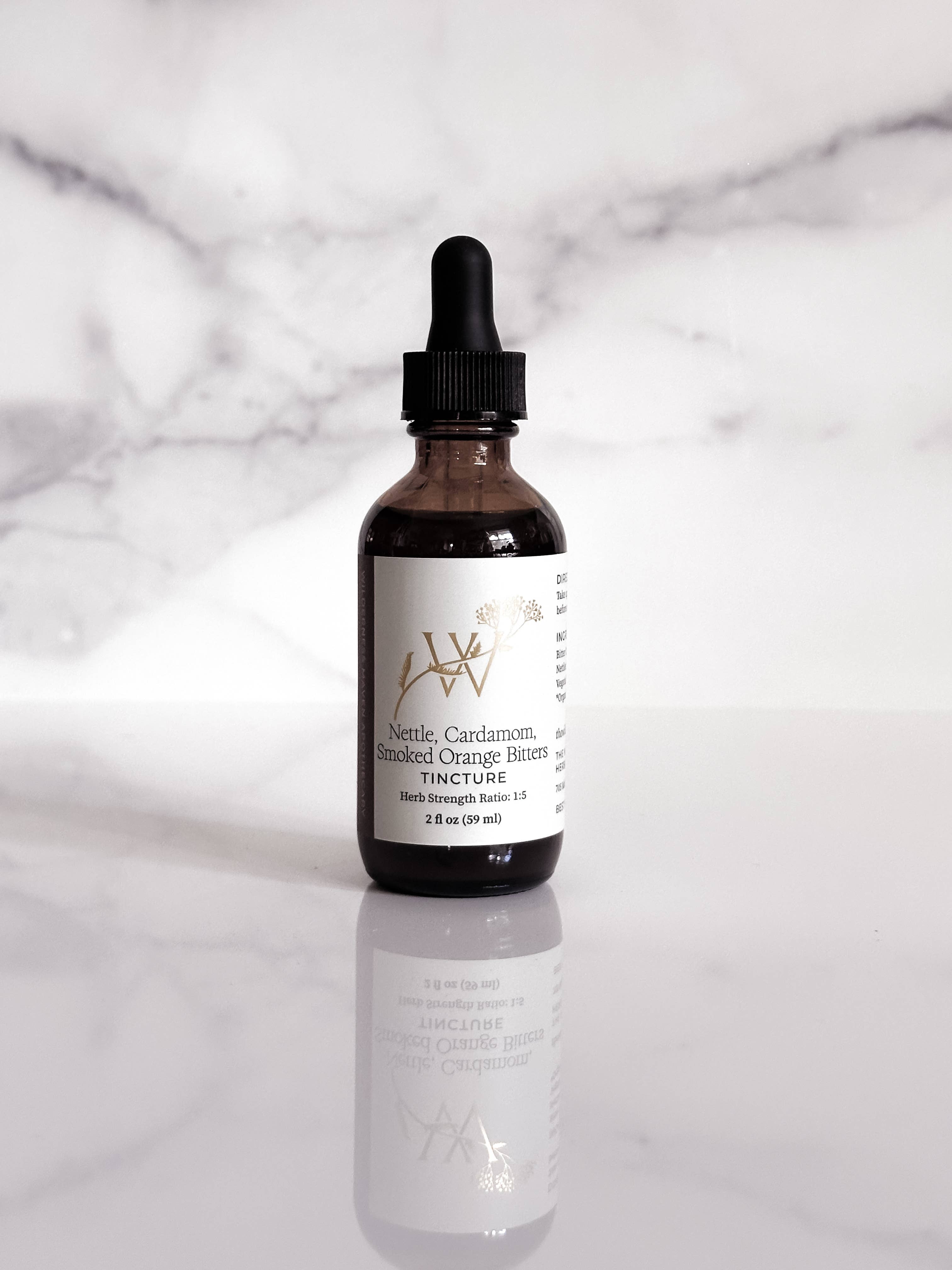 Nettle, Cardamom, Smoked Orange Bitters by Wilderness Maven Apothecary 2fl oz