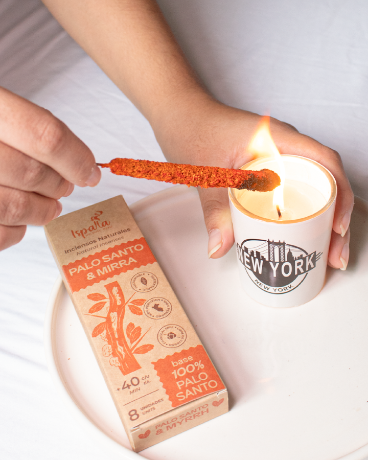Palo Santo & Myrrh Incense by Ispalla 8 pack