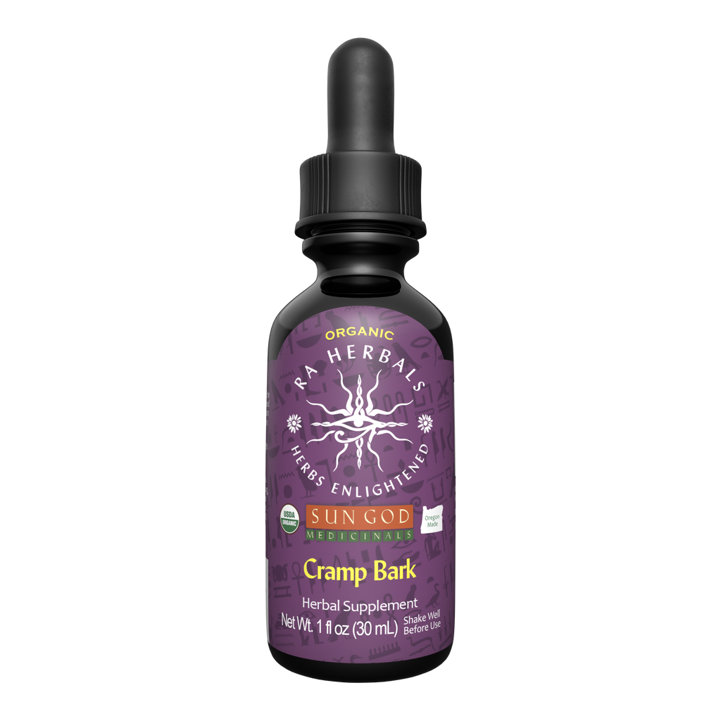 Organic Cramp Bark Tincture by Sun God Medicinals 1oz