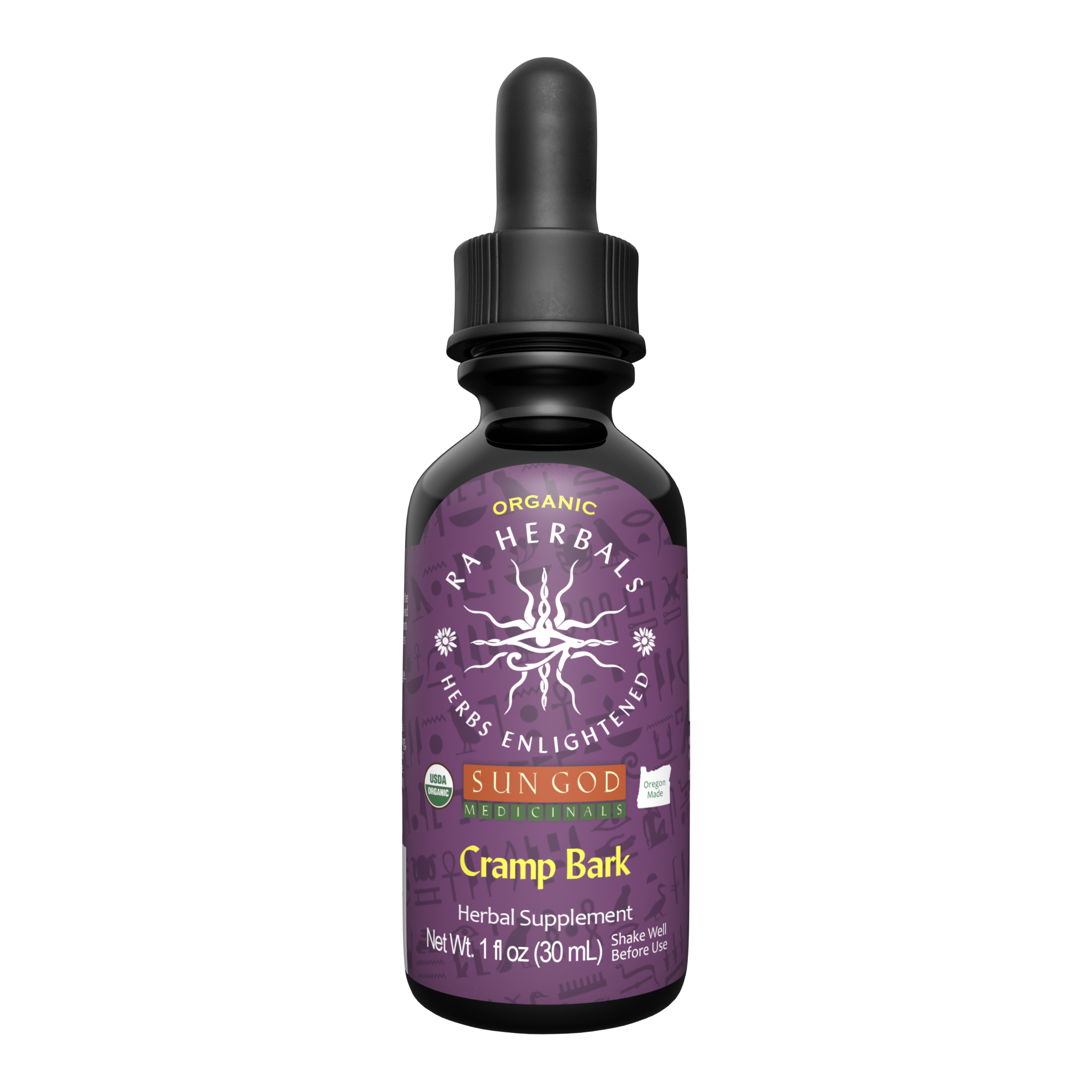 Organic Cramp Bark Tincture by Sun God Medicinals 1oz