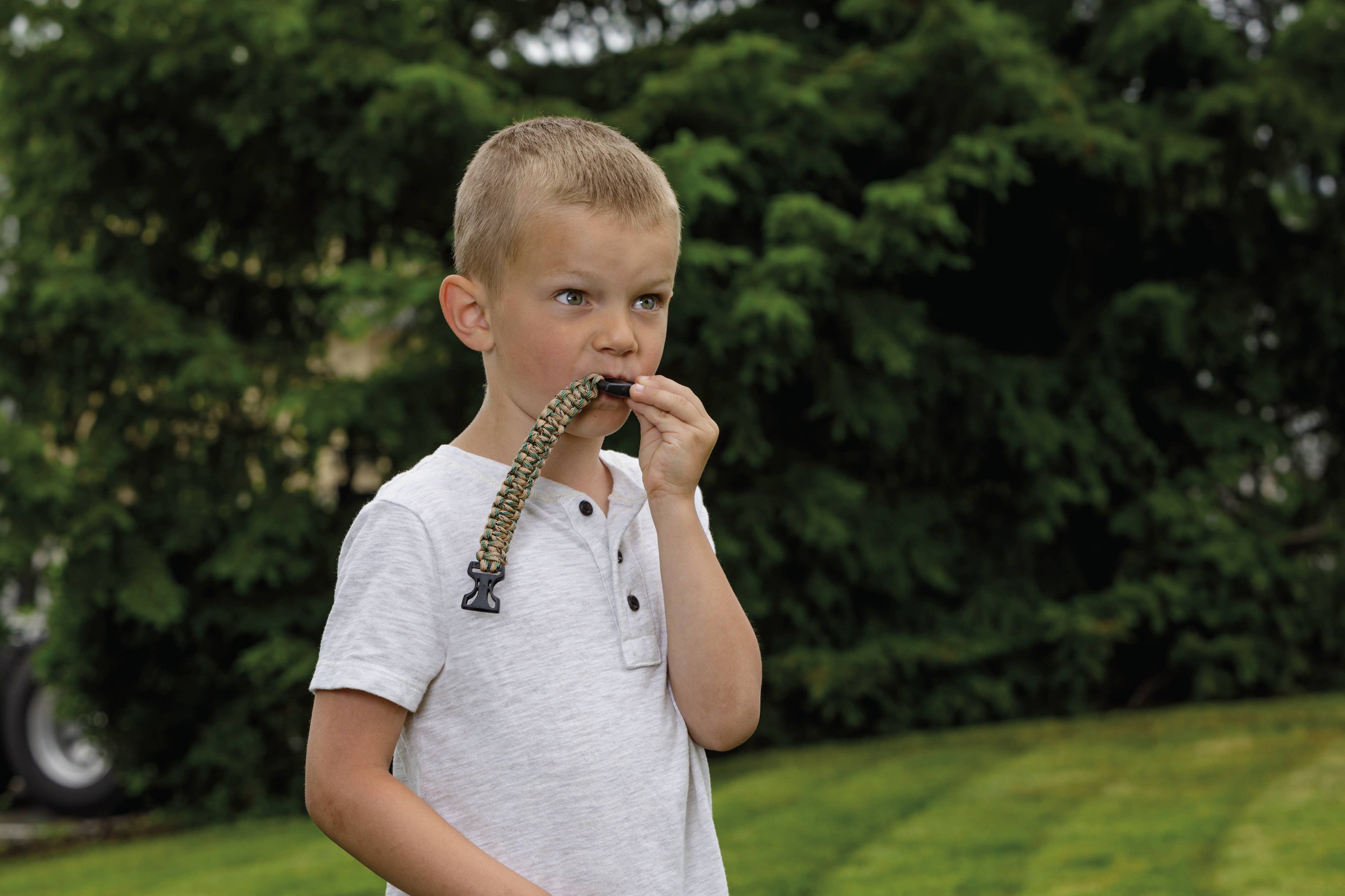 Outdoor Discovery Survival Bracelet With Whistle by Toysmith 1ct