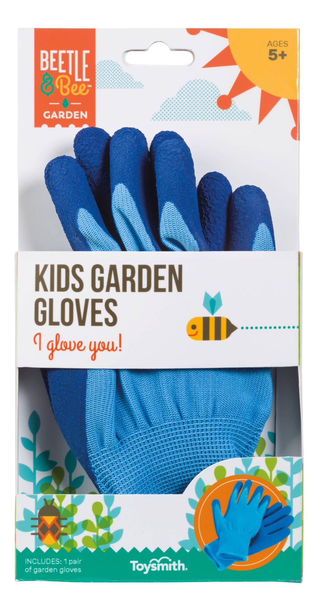 Beetle & Bee Kids Garden Gloves by Toysmith 1set