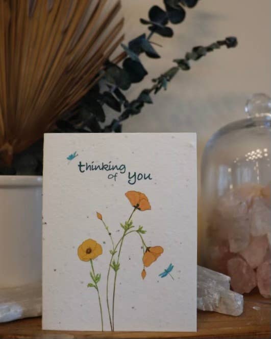 Plantable Seed Card: Thinking of You by The Raven's Edge Studio 1 card