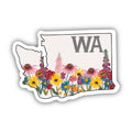 Washington  Flower Sticker by Big Moods
