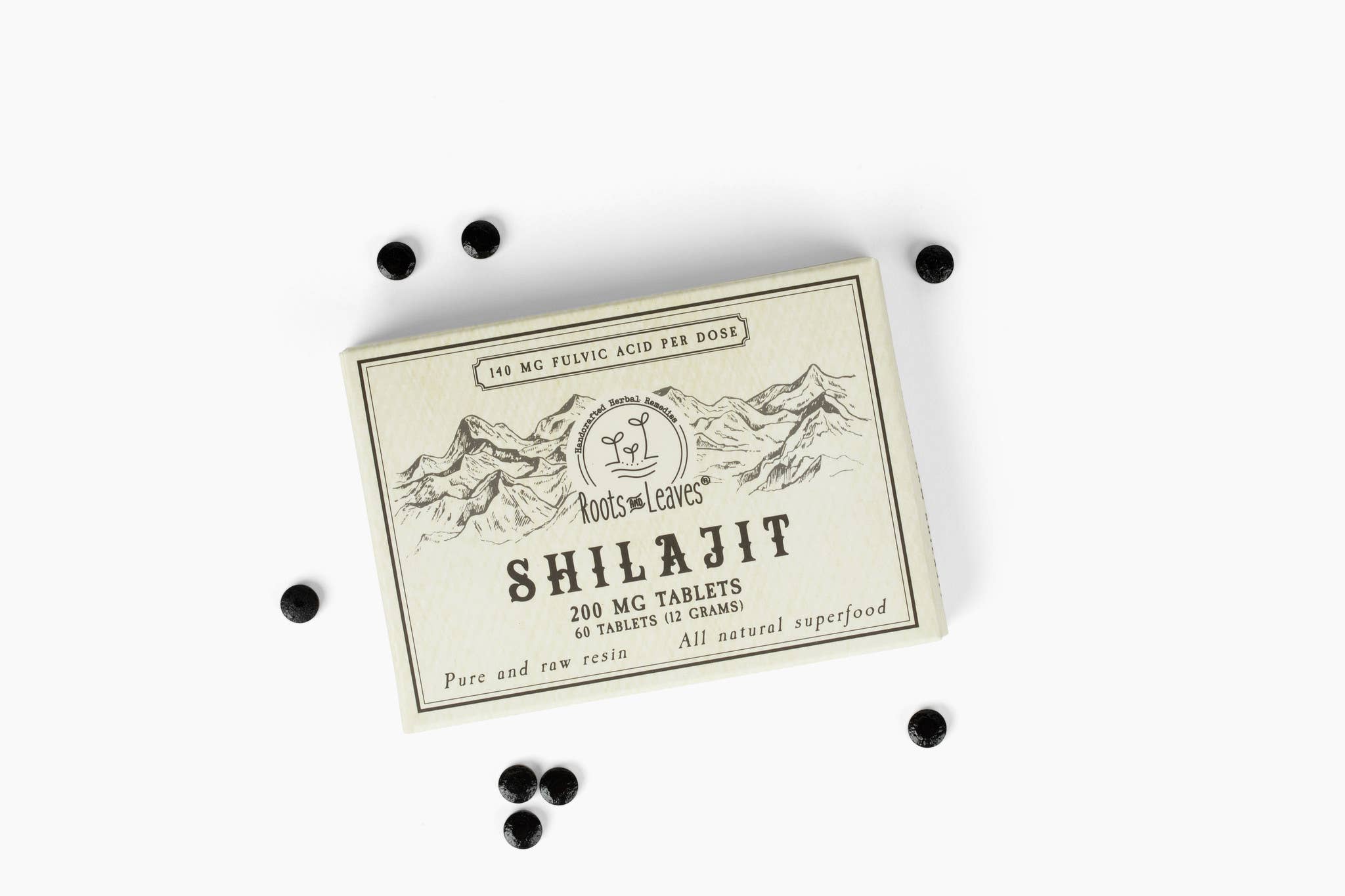 Pure Shilajit Tablets by Roots & Leaves 60ct