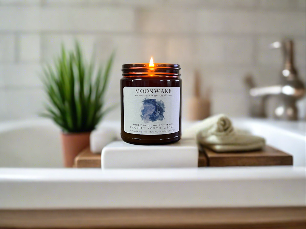 Moonwake Candle | Marine Scent by Pacific North Wicks 8oz