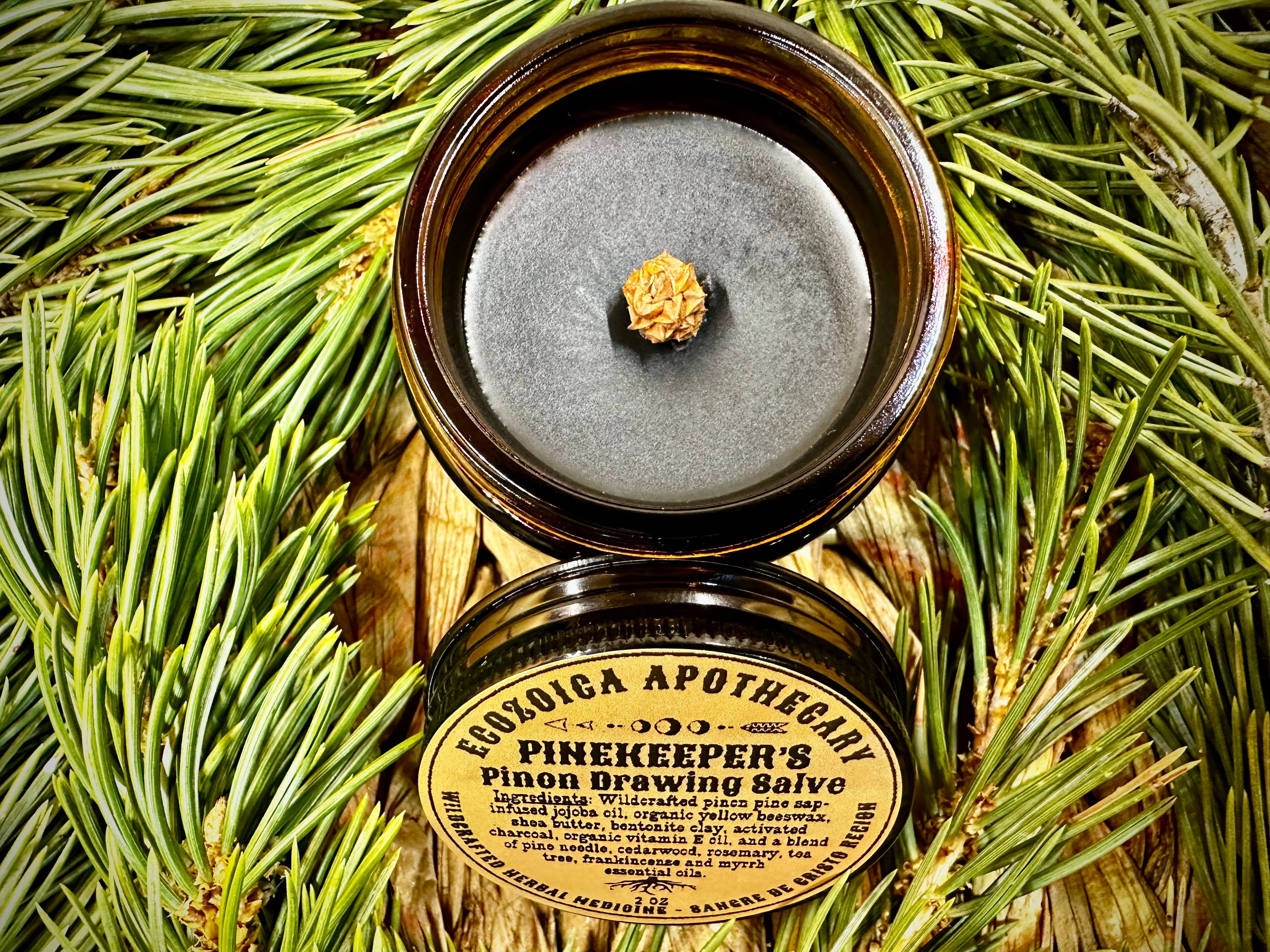 Pinekeeper's Pinon Drawing Salve By Ecozoica Apothecary 2oz