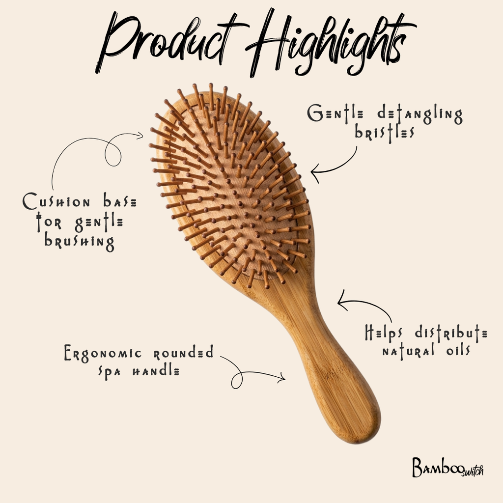 Bamboo Paddle Spa Hairbrush by Bamboo Swith