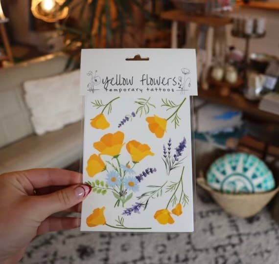 Poppy Temporary Tattoos by The Raven’s Edge Studio