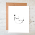 Plantable Sympathy Card: Botanical Wildflower Seed Card by The Raven's Edge Studio 1card