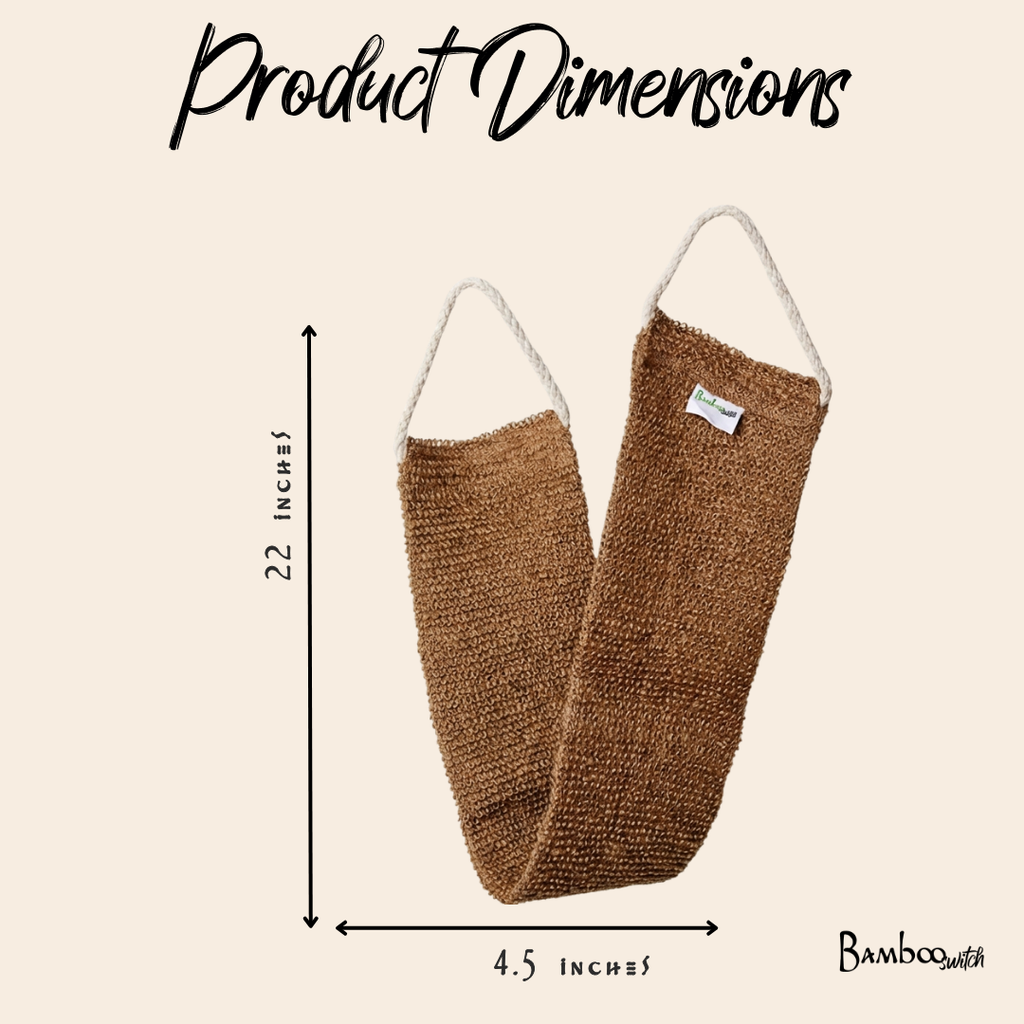 Sisal Linen Back Exfoliating Strap by Bamboo Switch