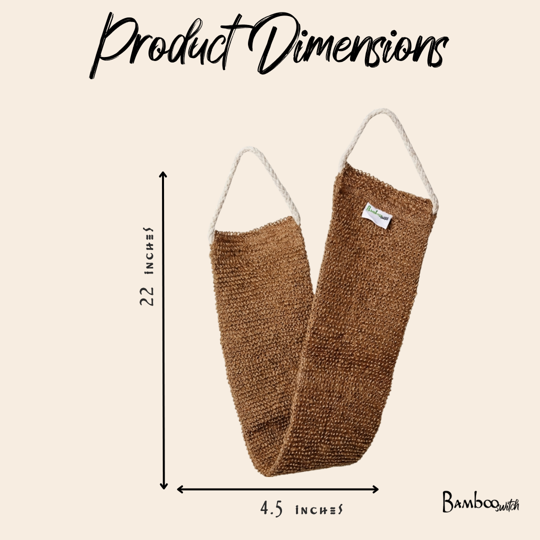 Sisal Linen Back Exfoliating Strap by Bamboo Switch