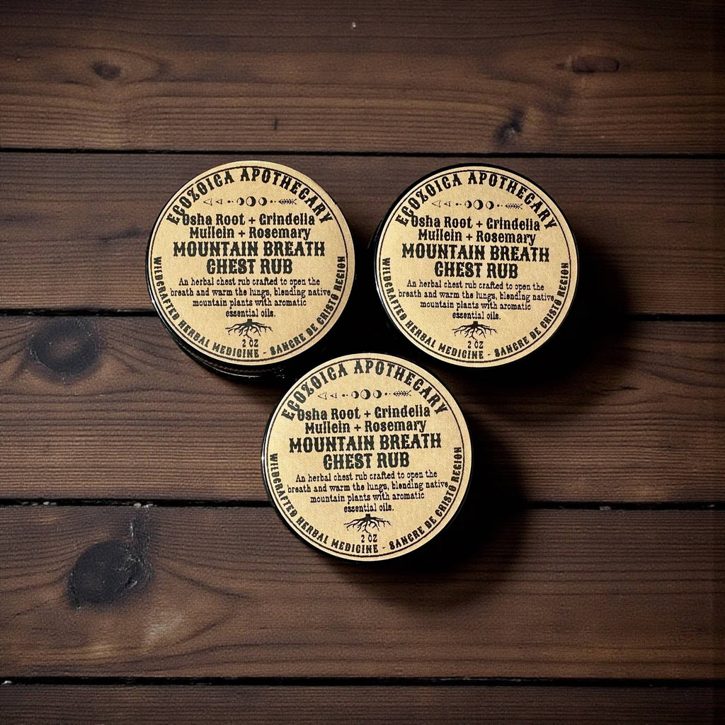 Mountain Breath Herbal Menthol Chest Rub By Ecozoica Apothecary 2oz