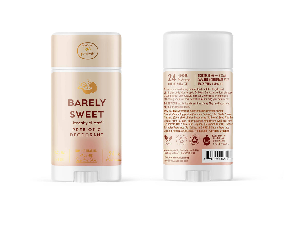 Barely Sweet Deodorant by Honestly pHresh 2.25 oz
