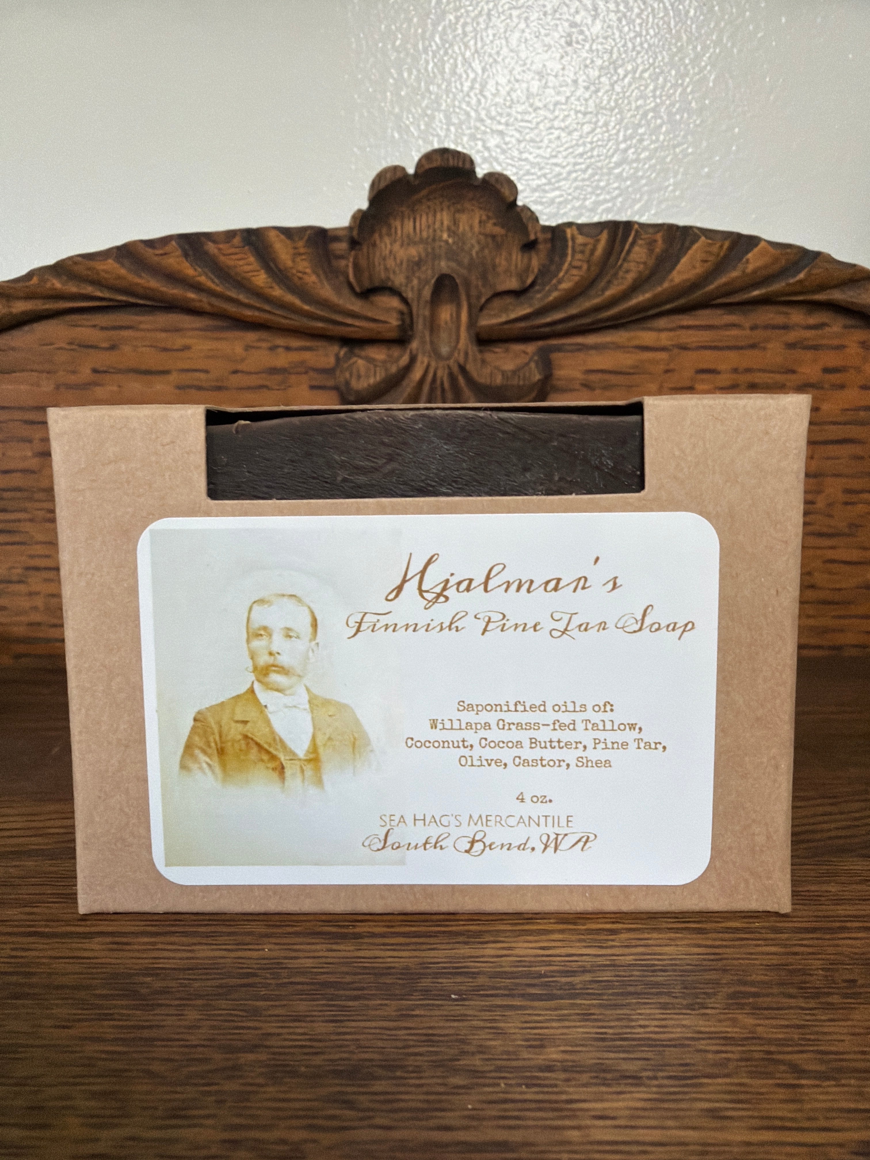 Hjalman's Finnish Pine Tar Soap by Sea Hag's Mercantile 4 oz