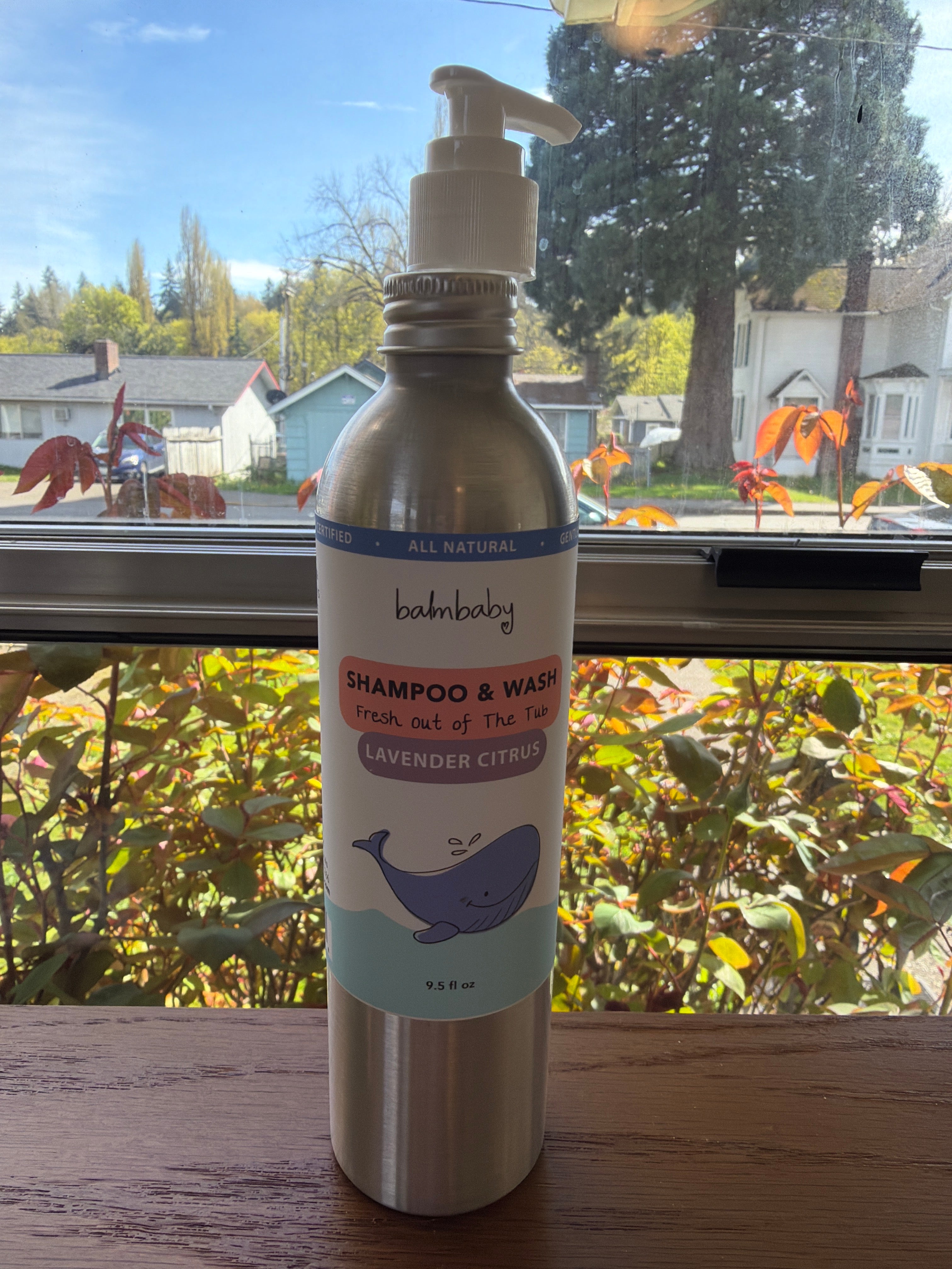 Natural Baby Wash & Shampoo (Lavender Citrus) by Taylor’s Naturals 9.5 fl oz