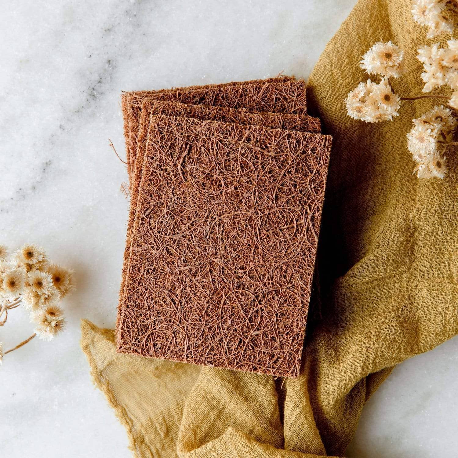 Biodegradable Coconut Kitchen Scourers by ZWS Essentials 5 pack