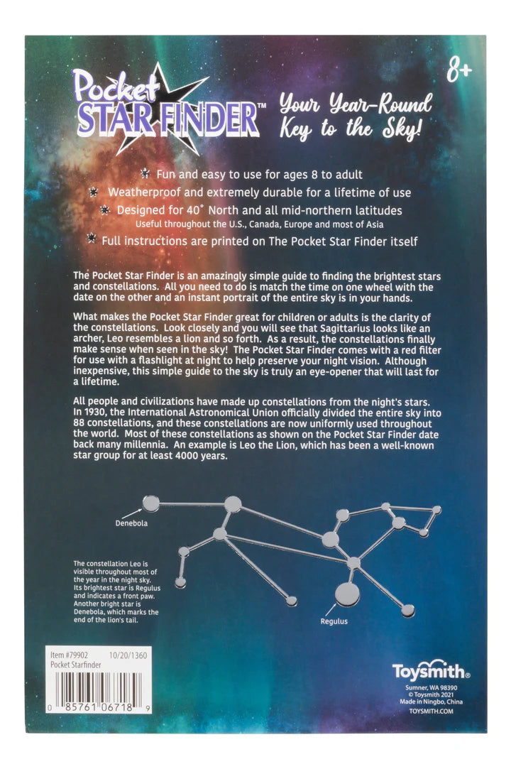 Pocket Star Finder, Travel size by Toysmith 1 ct