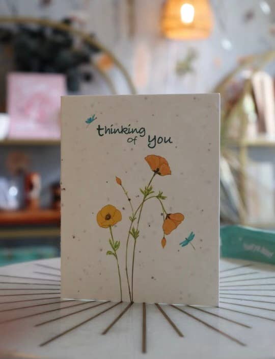 Plantable Seed Card: Thinking of You by The Raven's Edge Studio 1 card