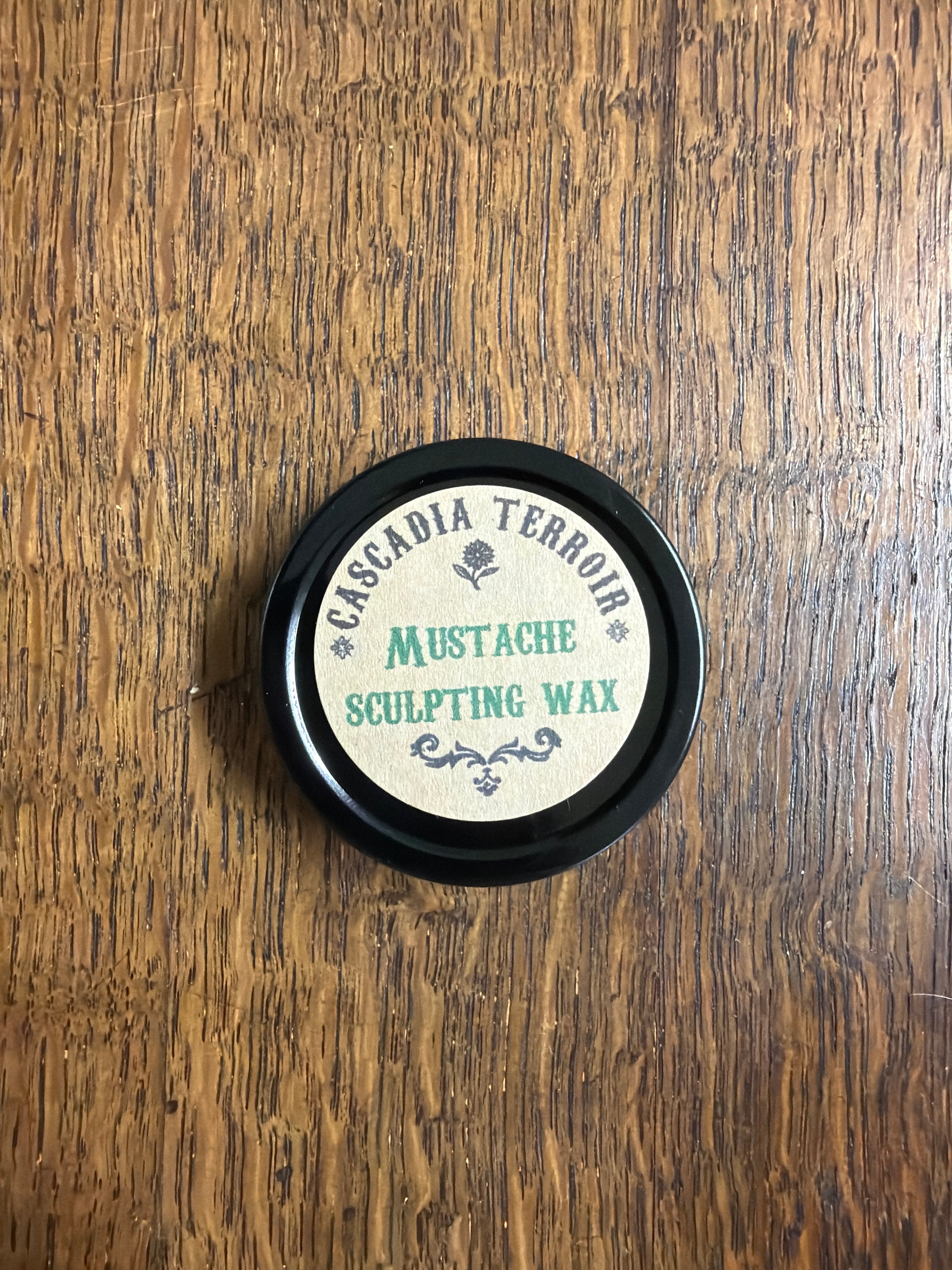 Mustache Sculpting Wax by Cascadia Chickadee Apothecary 1 oz