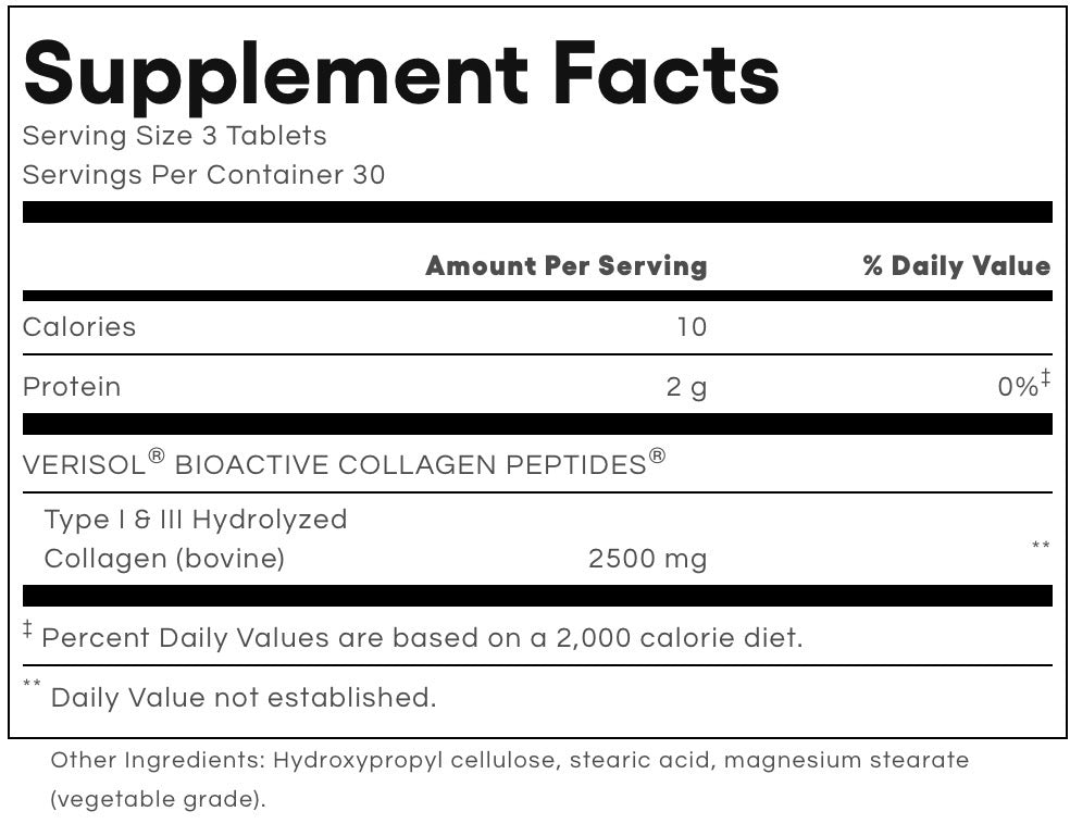 Total Body Collagen by Natural Factors 90 tablets