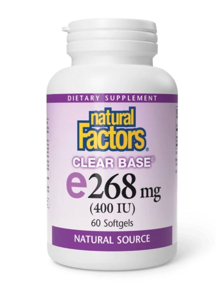 Vitamin E (268mg) by Natural Factors 60 softgels