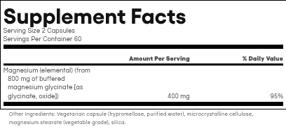 Magnesium Glycinate (200 mg) by Natural Factors 120 capsules