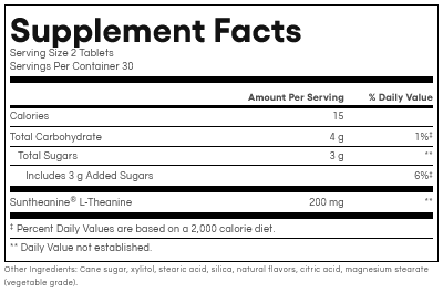Suntheanine® L-Theanine (100 mg) by Natural Factors 60 Chewable