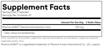 Pharma GABA® (200 mg) by Natural Factors 60 capsules