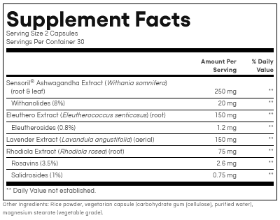 Adrenal Serenity by Natural Factors 60 capsules