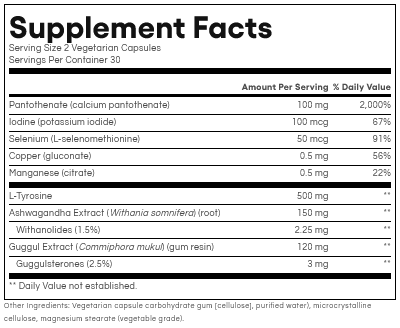 Thyroid Health Formula by Natural Factors 60 capsules