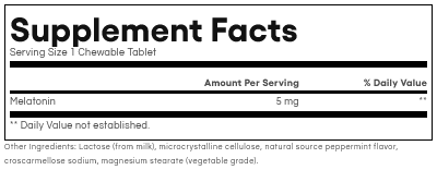 Melatonin by Natural Factors 90 chewable tablets