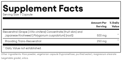 Resveratrol by Natural Factors 60 capsules