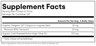 Oil of Oregano (30 mg 80% Carvacrol) by Natural Factors 1 fl oz