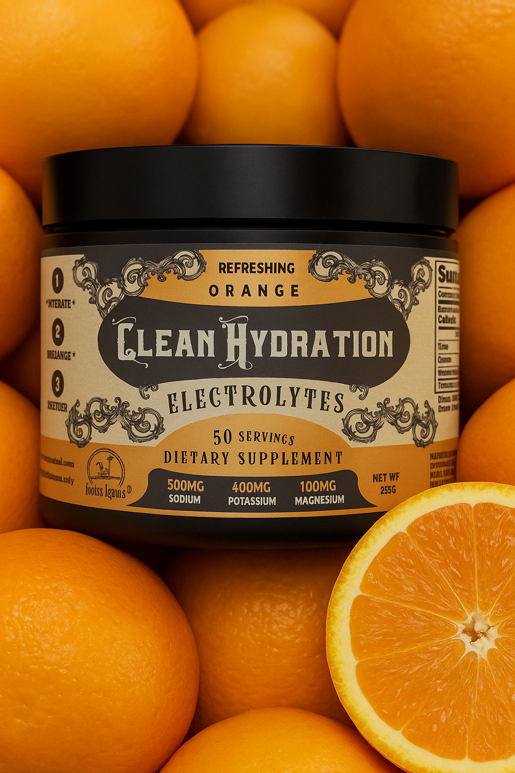 Clean Hydration Electrolytes- Orange by Roots & Leaves 50 to 100 servings