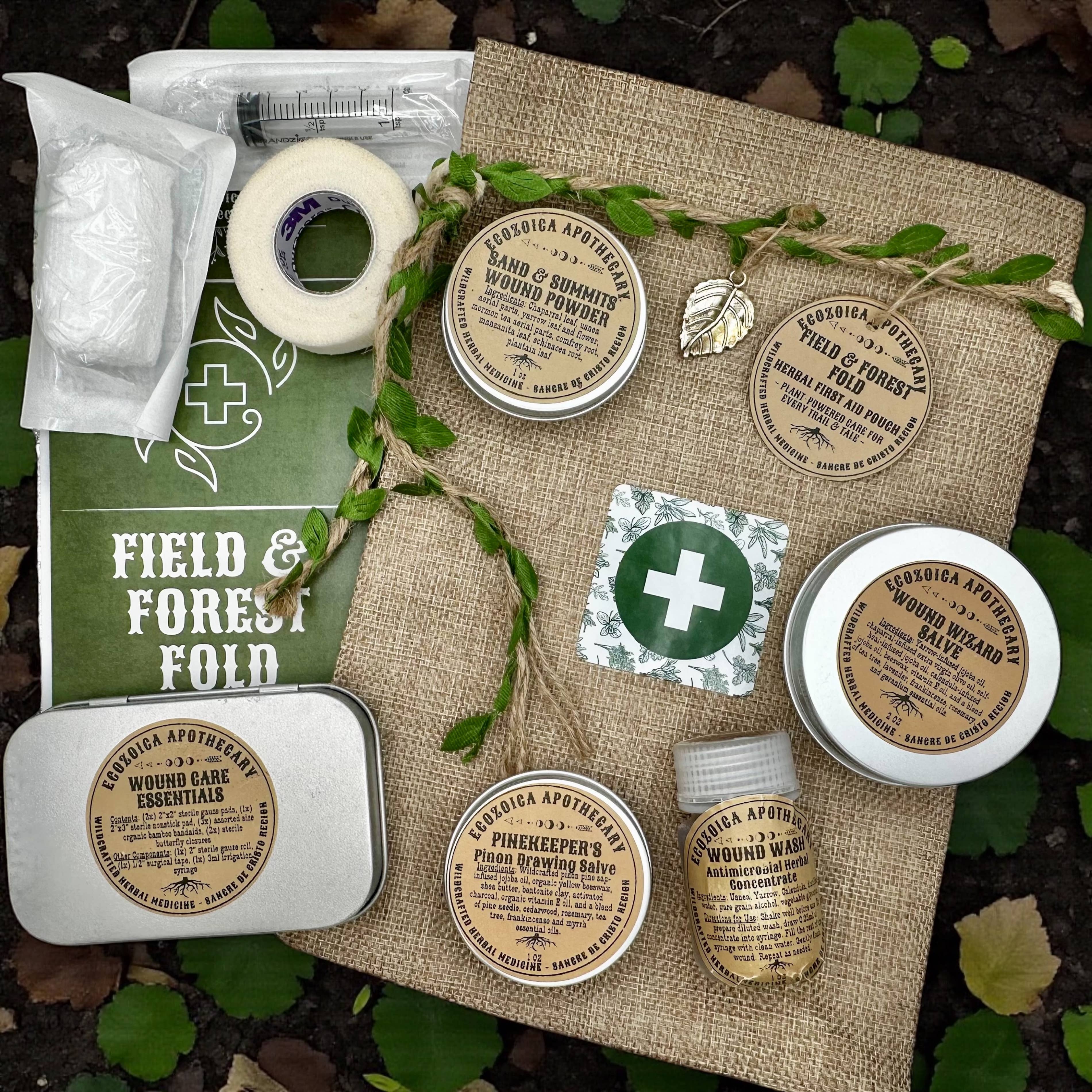 Field & Forest Fold Herbal First Aid Kit by Ecozoica Apothecary 1 kit, lots of benefits