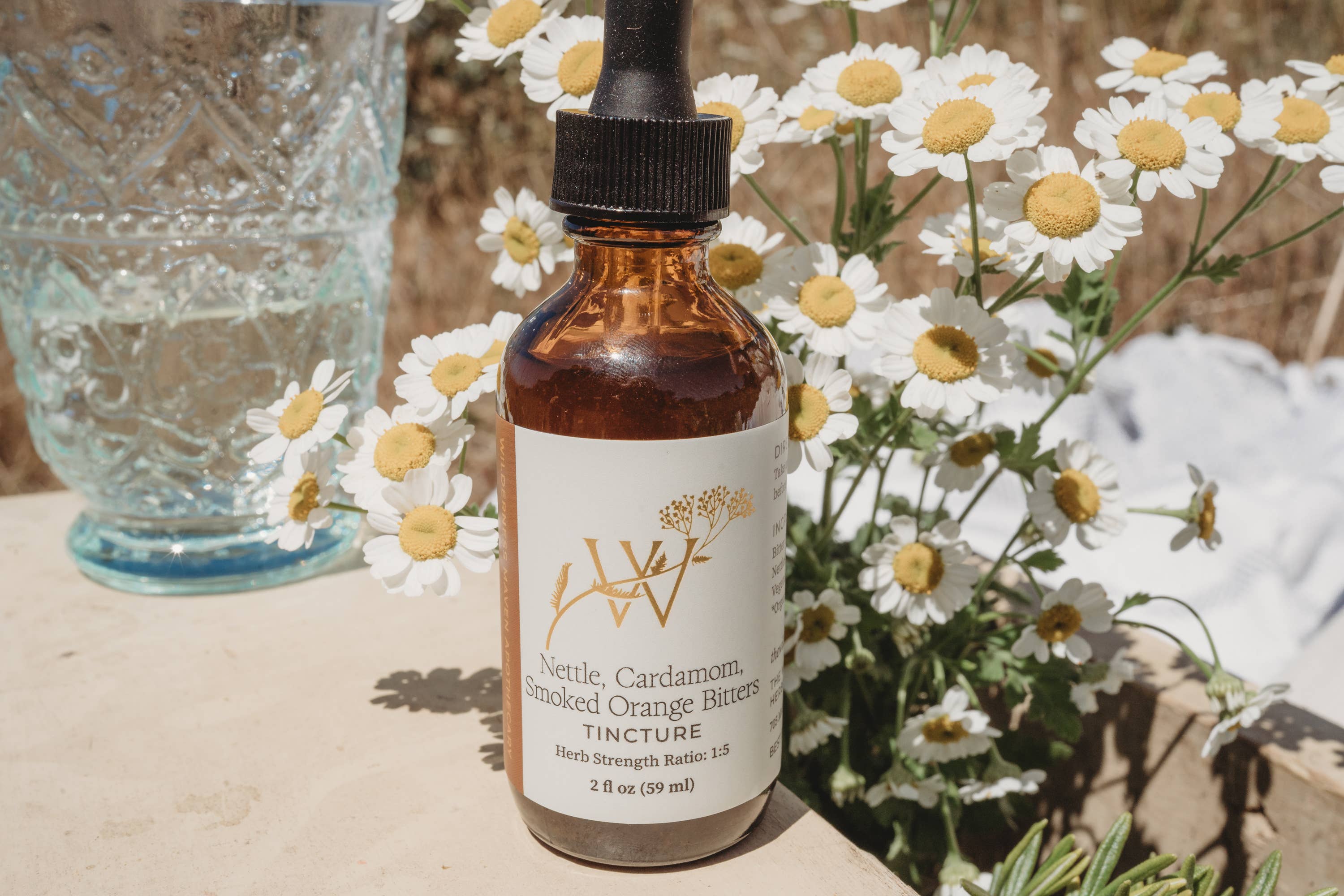 Nettle, Cardamom, Smoked Orange Bitters by Wilderness Maven Apothecary 2fl oz