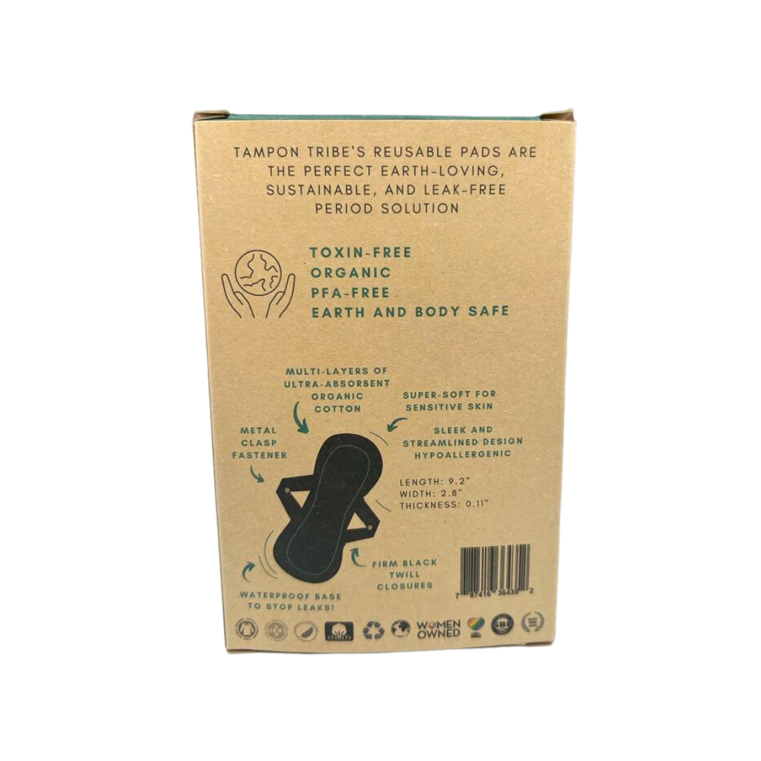 Organic Cotton Slim Reusable Pad by Tampon Tribe 2 Pack