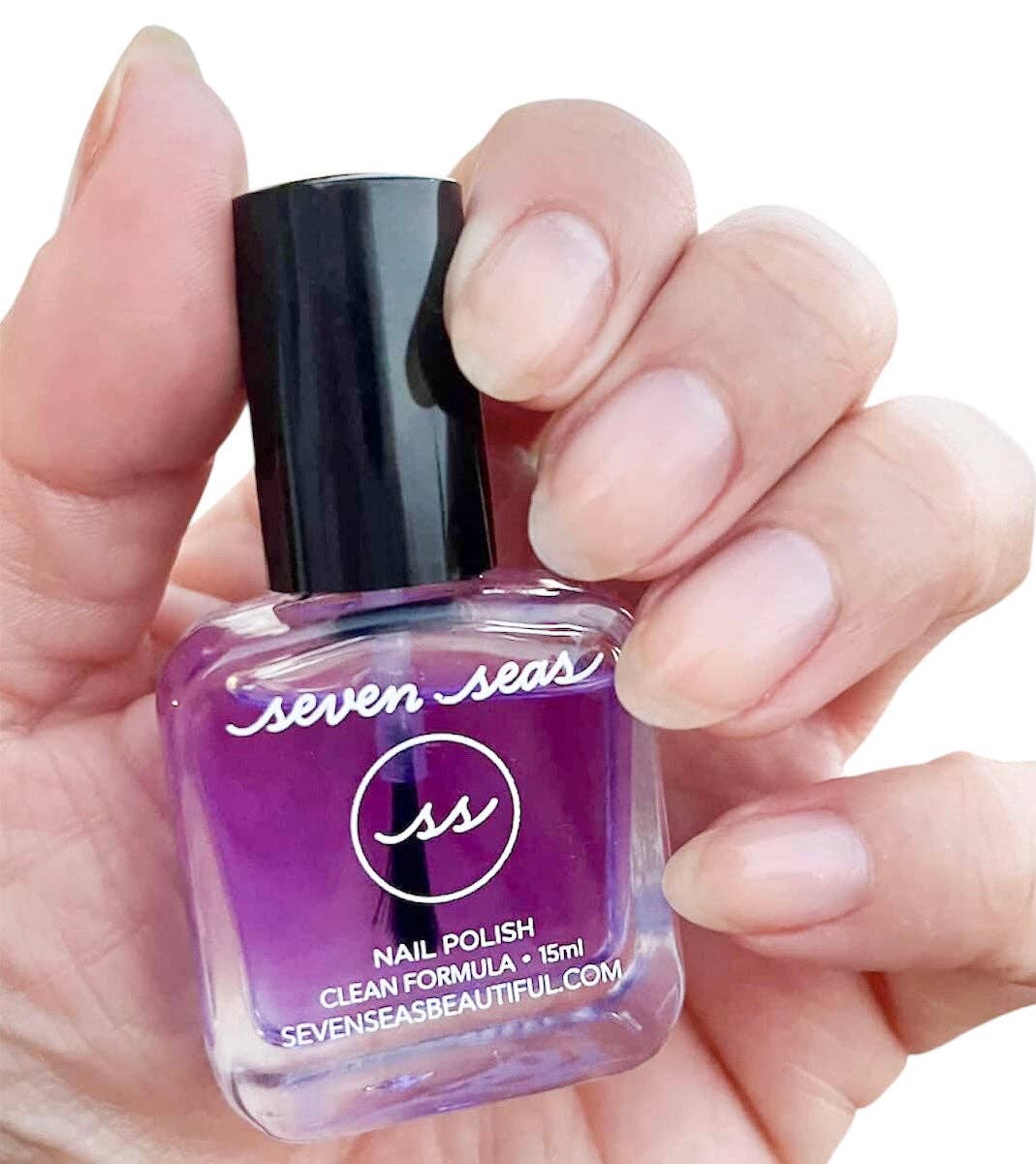 Non-Toxic Nail Polish (Lavender Treat + Heal) by Seven Seas