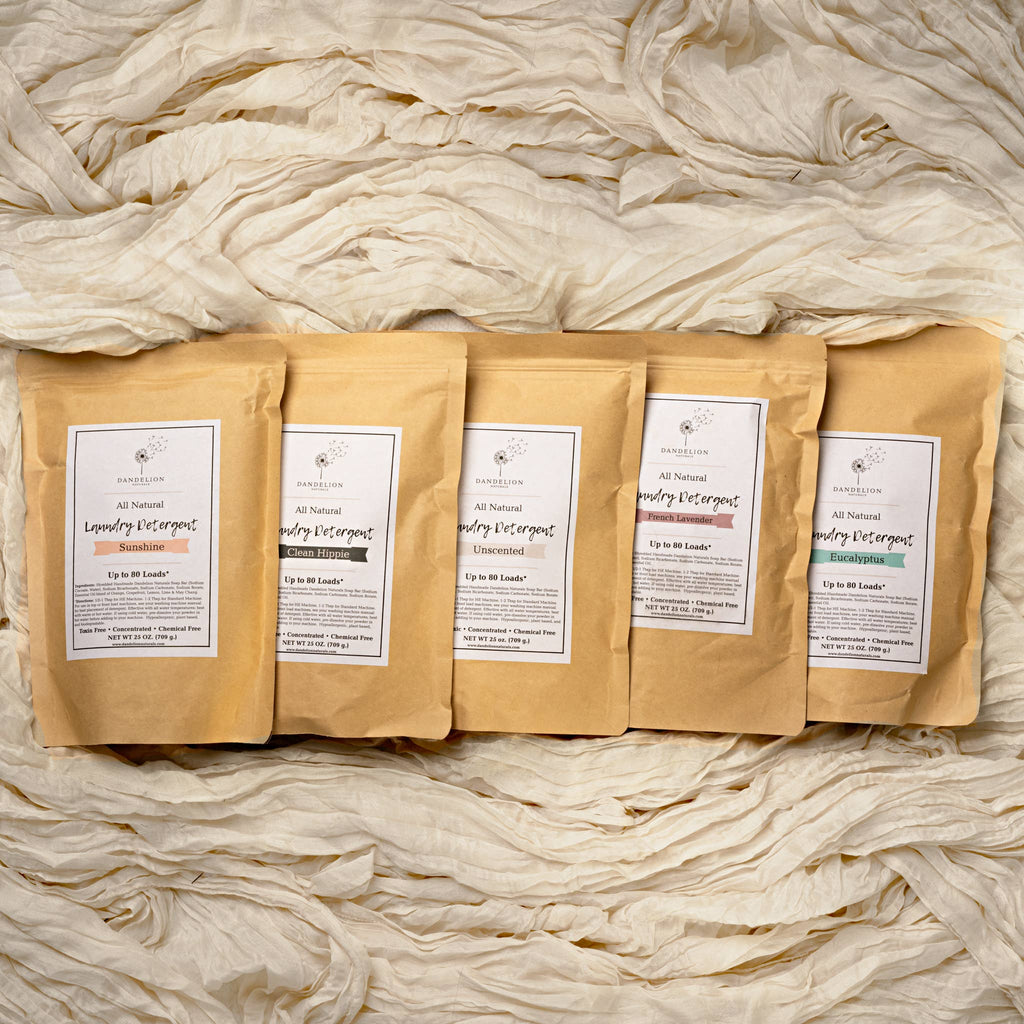 Unscented Laundry Soap | Laundry Detergent Powder by Dandelion Naturals 25oz