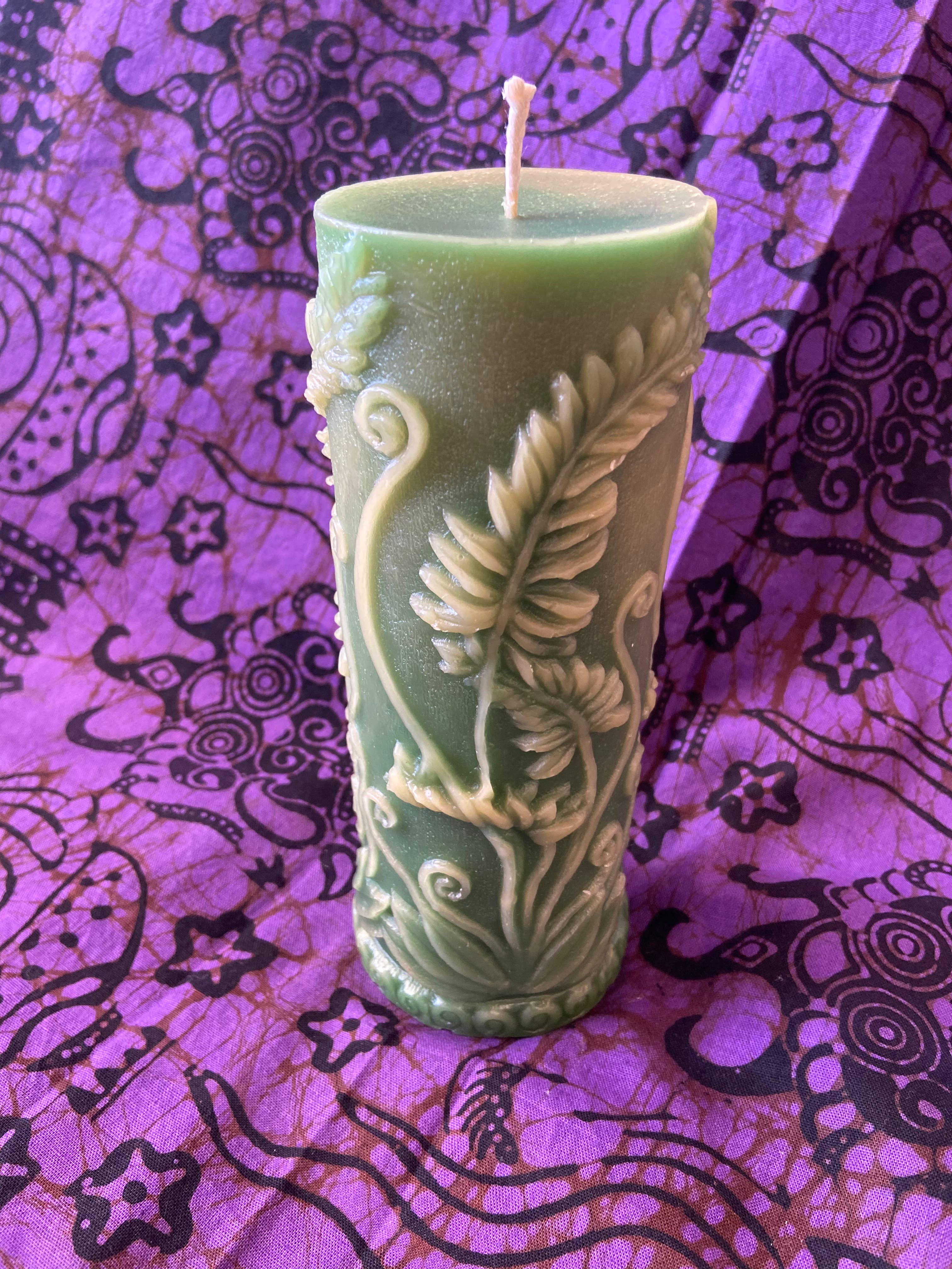 Fern Life Pillar by Live Light Beeswax