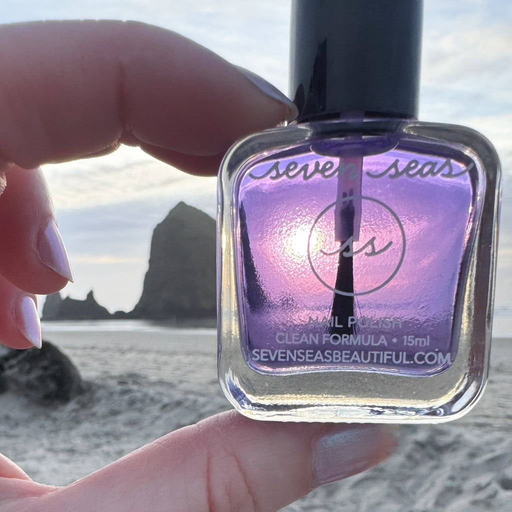 Non-Toxic Nail Polish (Lavender Treat + Heal) by Seven Seas