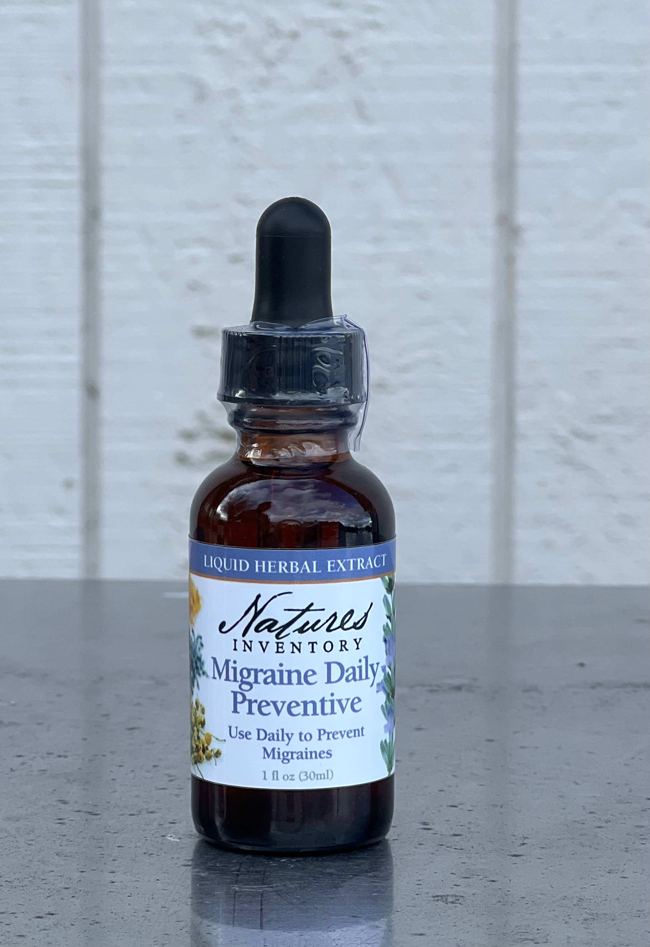 Migraine – Daily Preventative Tincture by Nature's Inventory 1 oz