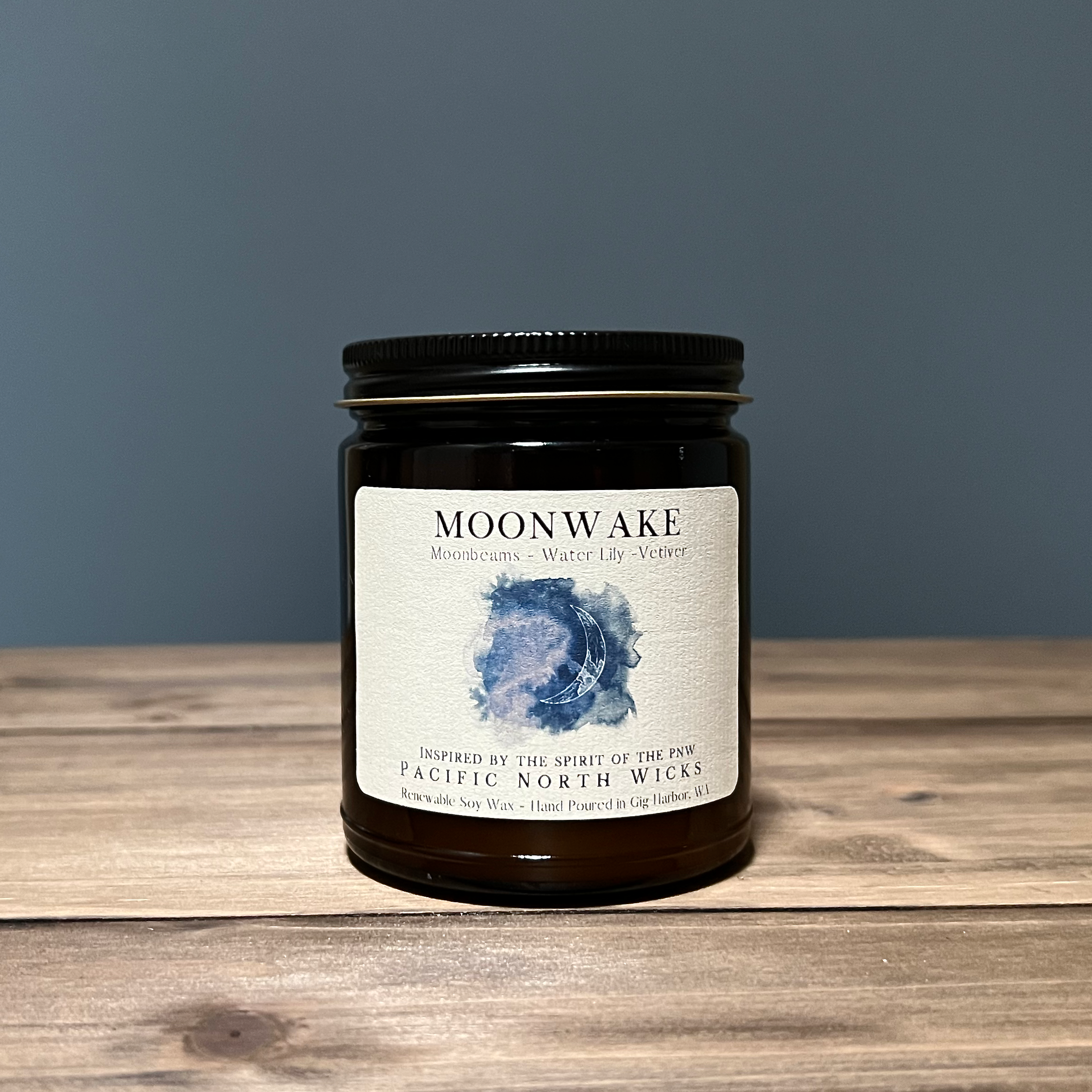 Moonwake Candle | Marine Scent by Pacific North Wicks 8oz