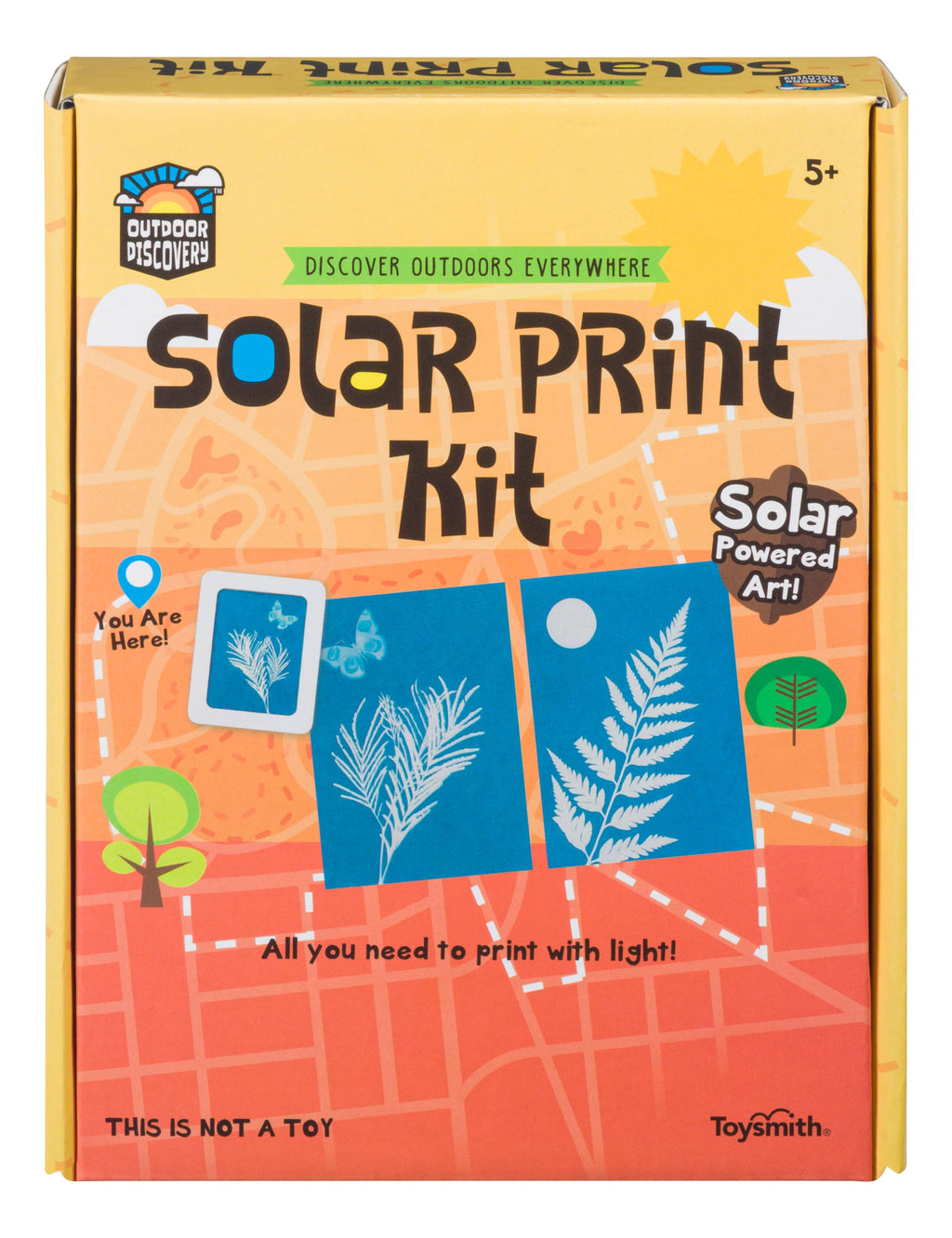 Outdoor Discovery Solar Print Kit by Toysmith 12 sheets of solar print paper