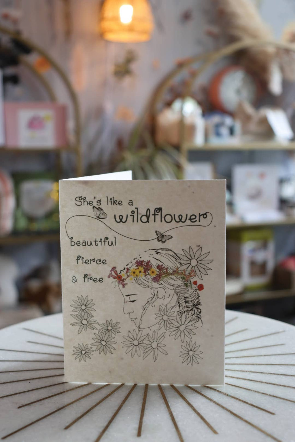 Plantable Wildflower Seed Card: "She's Like a Wildflower" by The Raven's Edge Studio 1 card