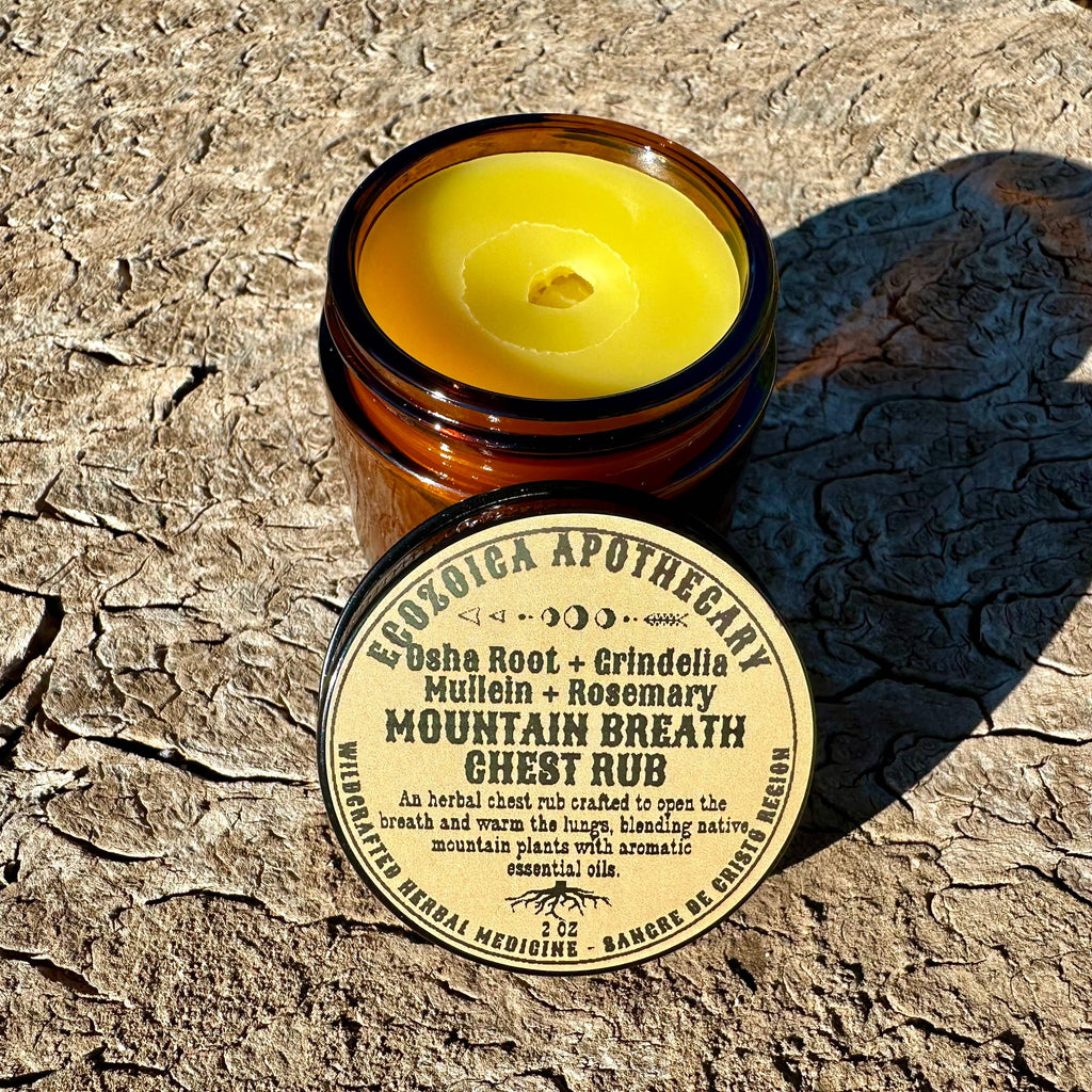 Mountain Breath Herbal Menthol Chest Rub By Ecozoica Apothecary 2oz