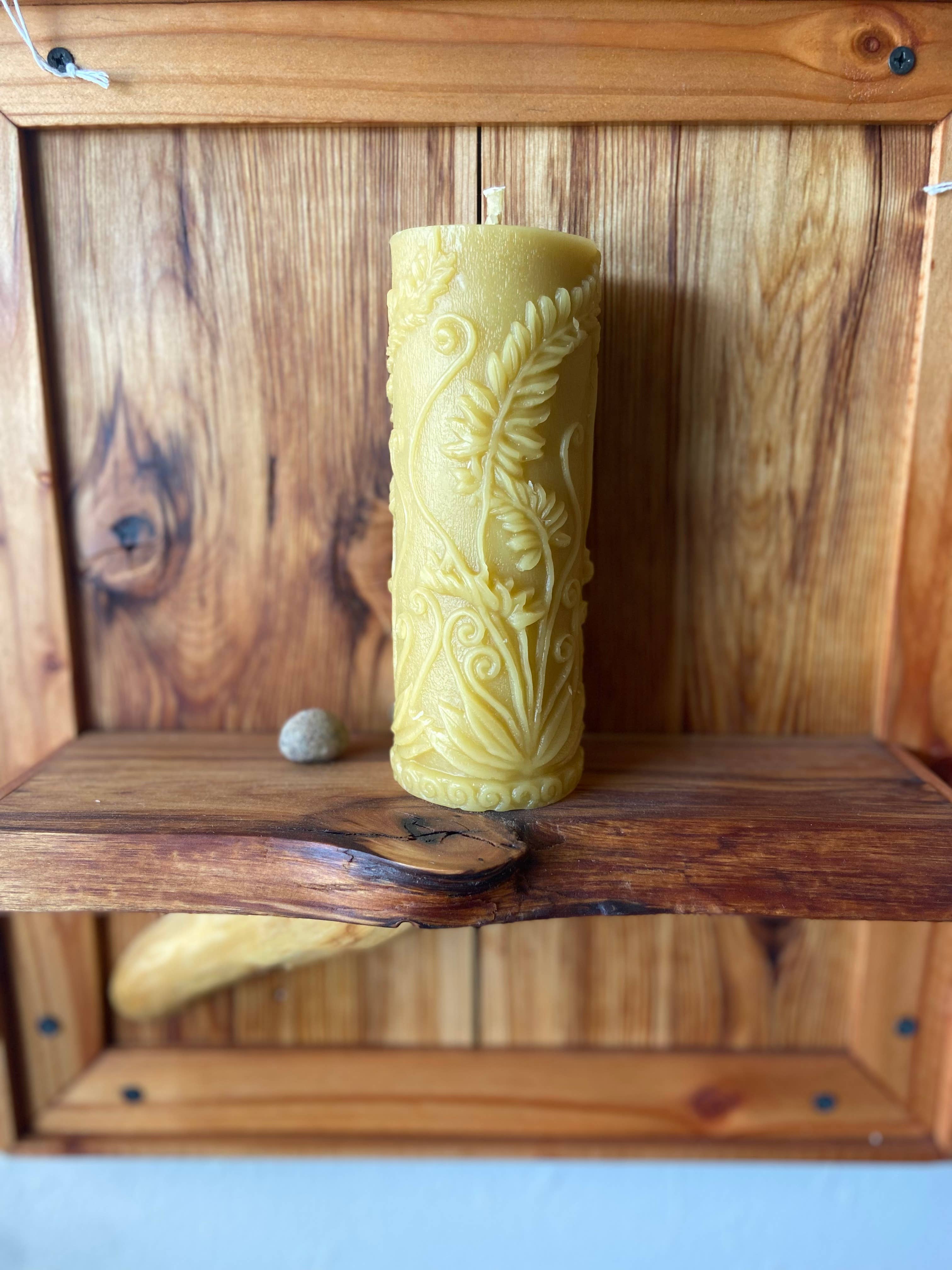Fern Life Pillar by Live Light Beeswax