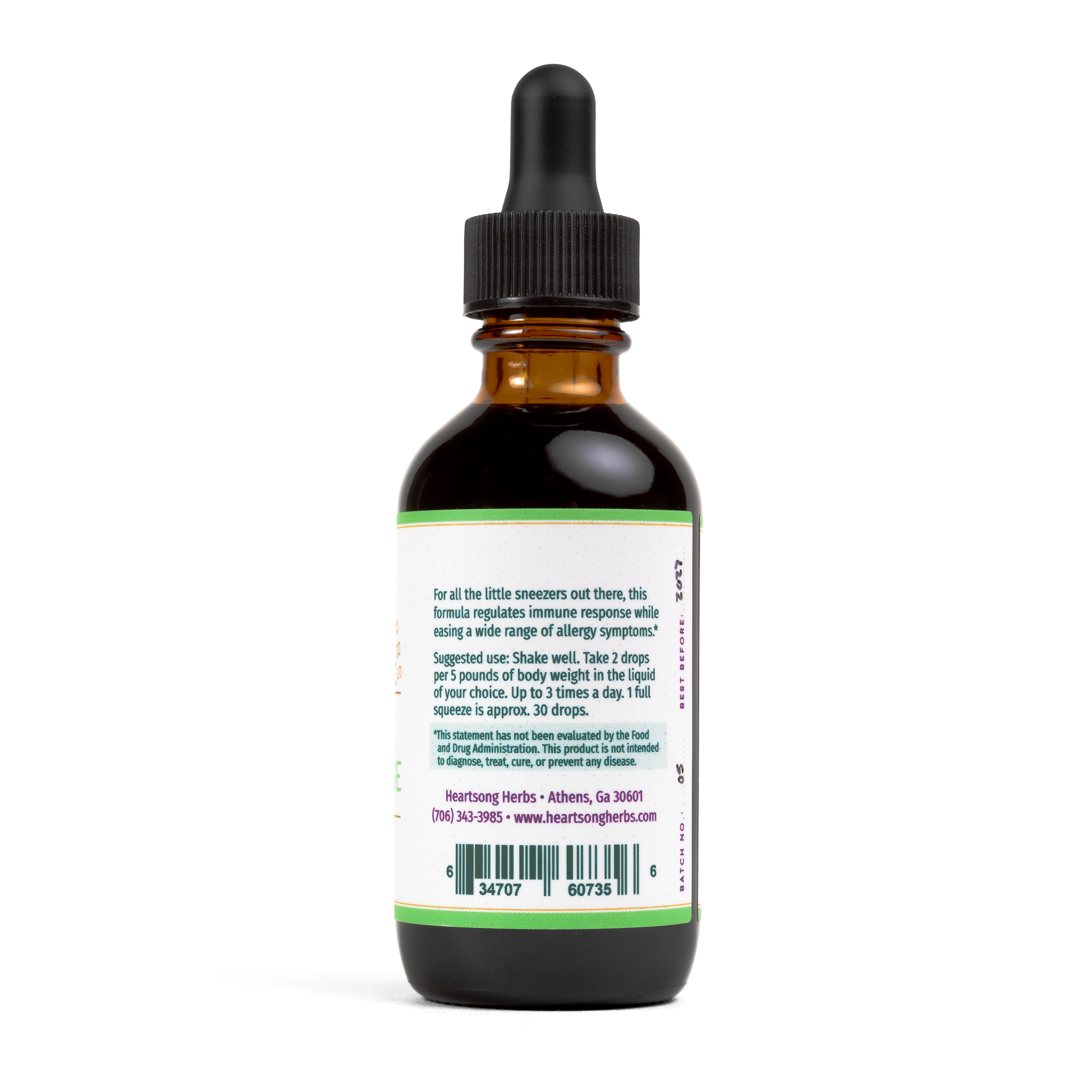 Kid's Aller-Ease Tincture by Heartsong Herbs 2 fl oz