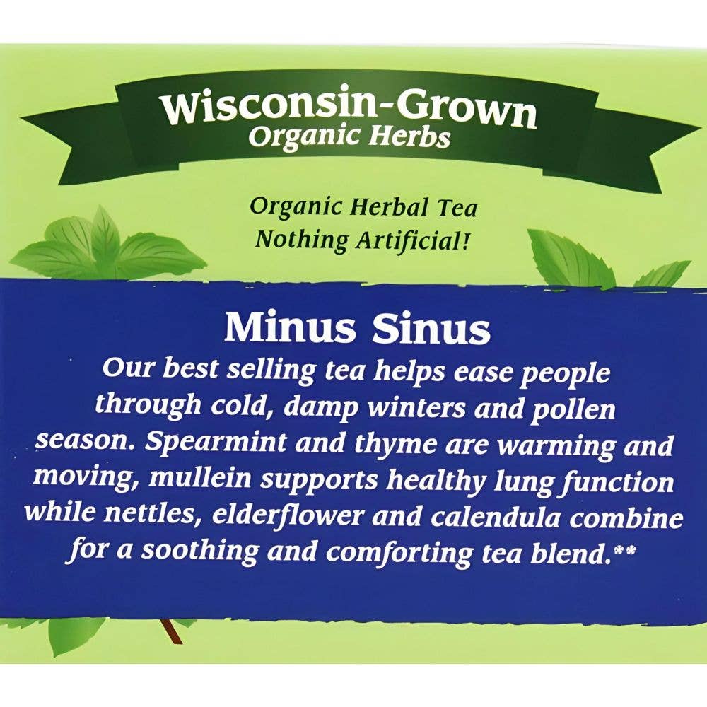 Minus Sinus Tea by Four Elements Herbals 16 Teabags